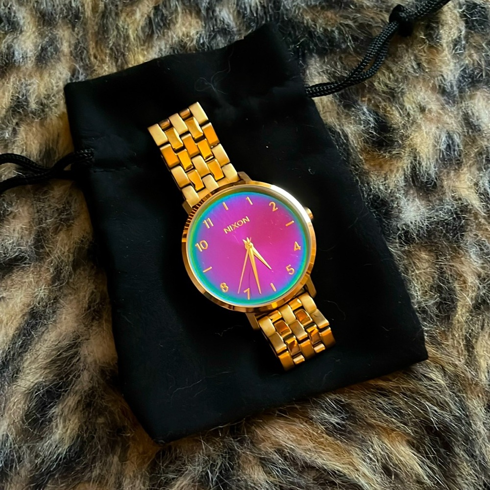 ~Nixon Iridescent Gold Watch~